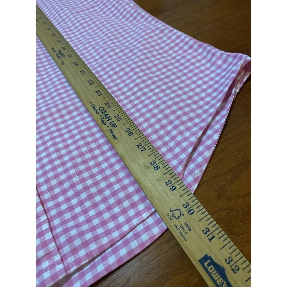 Polo Ralph Lauren Custom Fit Button Down LS Gingham Shirt Large Pink Blue Pony